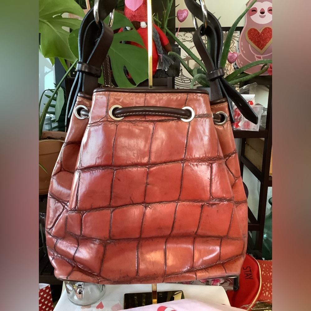 Dooney and Bourke Drawstring Bucket Bag - Picture 2 of 15